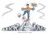 Cartoon: Es brodelt in der Ukraine (small) by mandzel tagged ukraine,klitschko,vulkan,protest,tanz