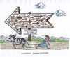 Cartoon: EU am Scheidepunkt (small) by mandzel tagged flüchtlingskrise,zerreißprobe,lösungsweg,eu,uneinigkeit