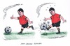 Cartoon: Gabriel und die EEG-Reform (small) by mandzel tagged gabriel,stromreform,fußball