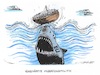 Cartoon: Härtere Zeiten für Flüchtlinge (small) by mandzel tagged eu,asyl,flüchtlinge,verschärfung,finanzen,politik