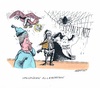 Cartoon: Halloween allerorten (small) by mandzel tagged halloween,alterarmut,stromkosten,eurokrise,abbau,des,sozialen,netzes,unzulänglichkeiten,lebens