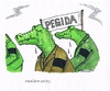 Cartoon: Heuchlerische Pegida (small) by mandzel tagged pegida,demonstration,trauerflor,krokodilstränen,trauerspiel,instrumentalisierung