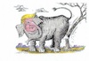 Cartoon: Impeachment (small) by mandzel tagged trump,usa,wahlkampf,amtsenthebungsverfahren,whistleblower