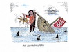Cartoon: Kapitänin Nahles (small) by mandzel tagged spd,wahlen,schiffbruch,kursbestimmung,nahles,deutschland,eu