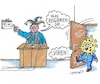 Cartoon: Karnevalsauftakt (small) by mandzel tagged corona,karneval,narren,viren,sitzungen,schunkeln,ansteckungen