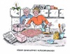 Cartoon: Kleine Plätzchen backen (small) by mandzel tagged unionsstreit,merkel,seehofer,eintracht,übereinstimmungen,plätzchenbacken