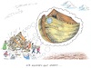 Cartoon: Klimaziele (small) by mandzel tagged co2,welt,klima,rettung,hitze,wetter,chaos,artensterben