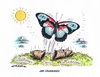 Cartoon: Neues aus der Parteien-Fauna (small) by mandzel tagged afd,schmetterling,nährboden,aufstieg