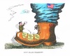 Cartoon: Nordkorea provoziert weiter (small) by mandzel tagged nordkorea,kim,usa,stiefel,provokation