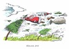 Cartoon: Schöne Bescherung (small) by mandzel tagged nikolaus,orkan,verwüstung
