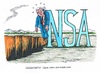 Cartoon: Steinmeier über dem Sommerloch (small) by mandzel tagged steinmeier,nsa,hängepartie,sommerloch