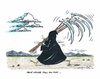 Cartoon: Tod und Schrecken allerorten (small) by mandzel tagged nigeria,syrien,mexiko,irak,süd,sudan,sensenmann,ukraine