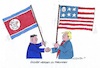 Cartoon: Trump und Kim (small) by mandzel tagged nordkorea trump kim treffen singapur usa abrüstung frieden