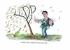 Cartoon: Verlust der Wählergunst (small) by mandzel tagged fdp,rösler,sinkende,wählergunst,herbst,fallende,blätter