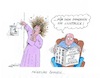 Cartoon: Vorfreude (small) by mandzel tagged corona,pandemie,panik,chaos,hysterie,pleiten,wirtschaft,finanzen,angst,mandzel,karikatur,belastungen,friseure