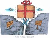Cartoon: Wahlgeschenk (small) by mandzel tagged wahlgeschenk,merkel,kluft,abgrund,finanzierbarkeit