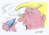 Cartoon: Was nun ? (small) by mandzel tagged trum,kim,usa,nordkorea,atombomben,kriegsgefahr