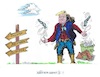 Cartoon: Wildwest (small) by mandzel tagged trump,usa,venezuela,iran,politik,aggressivität,maduro,völkerrecht