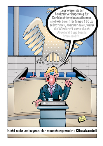 Cartoon: Bundestag (medium) by stefanbayer tagged bundestag,politik,politiker,verhandeln,verhandlung,wetter,klima,klimawandel,interessen,zukunft,tempo130,kohlekraftwerke,windkraft,fossil,atomkraft,stefanbayer,bay