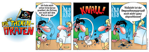 Cartoon: Die Thekenpiraten 01 (medium) by stefanbayer tagged comic,stefan,bayer,stefanbayer,theke,piraten,thekenpiraten,kneipe,bar,lounge,ipad,trinken,freizeit,gastronomie,barbar,zeitung,lesen,gewöhnungsprozeß