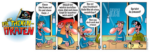 Cartoon: Die Thekenpiraten 13 (medium) by stefanbayer tagged stefan,bayer,stefanbayer,kneipe,gastronomie,bar,lounge,bier,jimbeam,caipi,trinken,saufen,theke,piraten,thekenpiraten,beachten,unsichtbar,bestellen