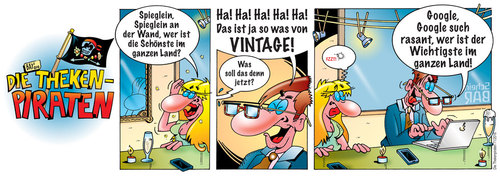 Cartoon: Die Thekenpiraten 71 (medium) by stefanbayer tagged theke,piraten,thekenpiraten,google,suchen,spieglein,spiegel,wichtig,schön,vintage,retro,computer,internet,laptop,männer,frauen,stefanbayer,bay,fortschritt,technik