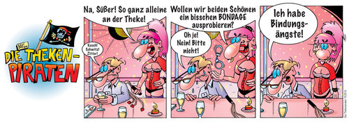 Cartoon: Die Thekenpiraten 75 (medium) by stefanbayer tagged theke,piraten,thekenpiraten,bar,club,lounge,nachtclub,domina,bondage,bdsm,peitsche,handschellen,bindung,angst,bindungsängste,süßer,bier,alkohol,freizeit,erotik,stefanbayer,bayer,bay