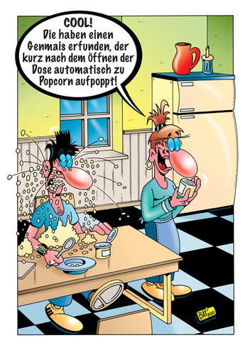 Cartoon: Genmais (medium) by stefanbayer tagged gemüse,natur,forschung,natürlich,künstlich,mais,genmais,gen,genmanipulation,nahrung,nahrungsindustrie,wirtschaft,dose,büchse,popcorn,poppen,aufpoppen,stefan,bayer,stefanbayer,gesundheit,essen,küche,cool,erfindungen