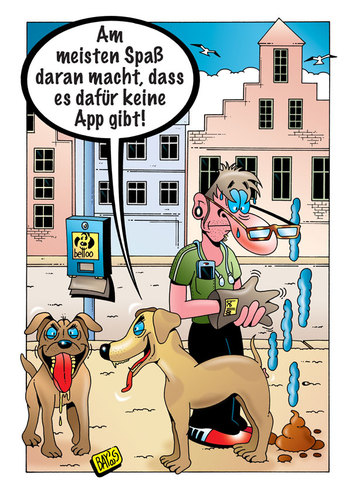 Cartoon: Hundsgemein! Oder? (medium) by stefanbayer tagged hund,hundsgemein,köter,töle,kampfhund,kot,hundekot,hundekottüte,kottüte,scheiße,verunreinigung,straße,entfernen,säubern,app,application,smartphone,handy,iphone,apple,samsung,spaß,freude,stefan,bayer,stafanbayer,bay,stadt