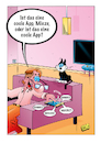 Cartoon: Coole App (small) by stefanbayer tagged katze,kater,haustier,app,computer,smartphone,handy,internet,virtuell,digital,technik,nerd,spielzeug,männer,jugend,kommunikation,mieze,bay,bayer,wisch,schnurr,miau,freizeit