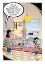 Cartoon: Metzgerei (small) by stefanbayer tagged metzgerei,fleischerei,essen,wurst,gesichtswurst,ernährung,ehedrama,metzgereifachverkäuferin,verschwunden,verwurstet,stefanbayer,bay