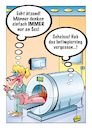 Cartoon: MRT (small) by stefanbayer tagged anziehung,männer,frauen,schwester,arzt,untersuchung,sex,erektion,piercing,intimpiercing,metall,magnet,mrt,magnetresonanztomografie,technik,bildgebung,peinlich,bayer,bay,stefanbayer,arztpraxis