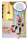 Cartoon: Sicherheitshalber (small) by stefanbayer tagged corona,covid,pandemie,clickandmeet,erotik,sex,bdsm,schutzmassnahme,peitsche,fessel,handschellen,lecken,unterwerfung,frau,mann,bay,stefanbayer