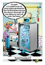 Cartoon: Social Freezing 2.0 (small) by stefanbayer tagged socialfreezing,social,freezing,google,facebook,wirtschaft,karriere,einfrieren,eizelle,befruchten,mann,katze,kühlschrank,leben,spaß,planung,fortschritt,lifestyle,frau,beziehung,gesellschaft,stefan,bayer,stefanbayer