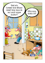 Cartoon: Vegan! (small) by stefanbayer tagged vegan,veganer,vegetarier,essen,ernährung,mensch,tier,hund,hasso,frau,mann,küche,fleisch,easy,kochen,bay,bayer,stefanbayer