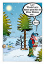 Cartoon: Wanderlust im Winter (small) by stefanbayer tagged stefan,bayer,stefanbayer,wandern,wanderlust,winter,schnee,kälte,eis,see,wald,freizeit,entspannung,laufen,spazieren,toilette,wc,pipi,tempo,wanderkarte,sabine,tanne,baum,schneeflocken