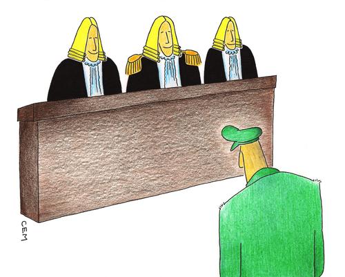 Cartoon: court (medium) by cemkoc tagged ko,cem,trial,military,officer,general,cartoons,law,karikatürleri,hukuk
