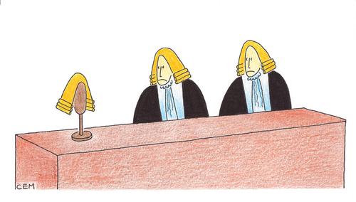 Cartoon: court (medium) by cemkoc tagged karikatürleri,mahkeme,hakim,hukuk,adalet,richter,gesetz,cartoons,legal,jurisdiction,lex,supreme,tribunal,judgement,court,judge,justice,law