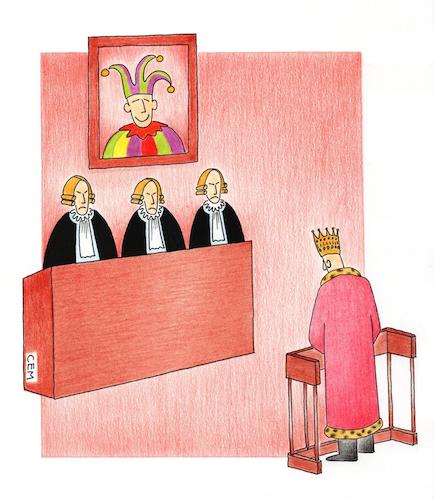 Cartoon: Revolutionary Court (medium) by cemkoc tagged defendant,king,mahkeme,hakim,avukat,sank,yarg,hukuk,adalet,law,justice,provision,judge,court,lawyer,supreme,criminal,civil,rights,accused,indictment,public,prosecutor,gesetz,gerechtigkeit,bereitstellung,richter,gericht,anwalt,oberster