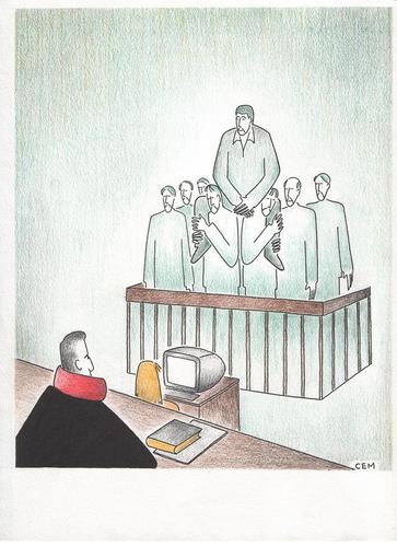 Cartoon: saniklar (medium) by cemkoc tagged ko,cem,karikatürleri,hukuk,cartoons,law