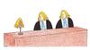 Cartoon: court (small) by cemkoc tagged law,justice,judge,court,judgement,tribunal,supreme,lex,jurisdiction,legal,cartoons,gesetz,richter,adalet,hukuk,hakim,mahkeme,karikatürleri