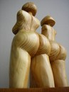 Cartoon: nudes (small) by cemkoc tagged sculpture,figurine,nude,nudes,wood