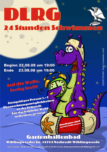 Cartoon: DLRG Schwimmfest (medium) by Grayman tagged dlrg,nessi,schwimmen