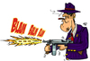 Cartoon: Mafiaboss (small) by Grayman tagged mafia,thomygun