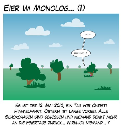 Cartoon: Eisamkeit (medium) by Andreas Pfeifle tagged ostern,ei,osterei,einsamkeit,feiertage