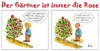 Cartoon: Rosengärtnerrose (small) by Andreas Pfeifle tagged rose,gärtner,rosengärtner,zurechtstutzen,frisur