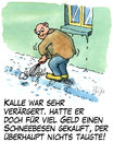 Cartoon: Schneebesen (small) by Andreas Pfeifle tagged schnee,besen,schneebesen,kehrdienst,kehrwoche,winter