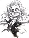 Cartoon: Caricature from Albert Einstein (small) by monkey tagged einstein