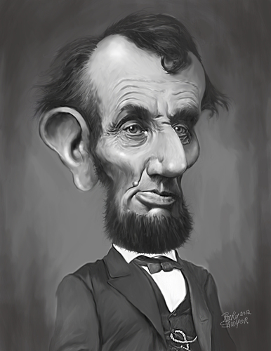 Cartoon: Abraham Lincoln (medium) by rocksaw tagged abraham,lincoln