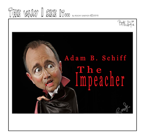 Cartoon: Adam Schiff (medium) by rocksaw tagged caricature,adam,schiff